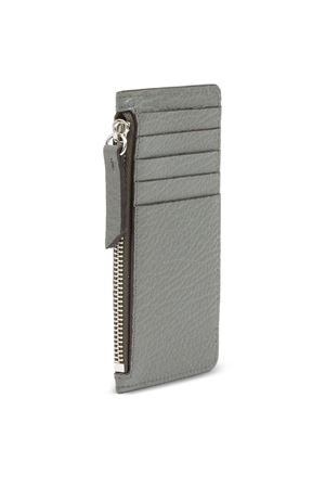 Portacarte in pelle pieno fiore grigio MAISON MARGIELA | S56UI0143P4455T8127